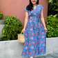 Kiara Cotton Dress | Sunflower Blue