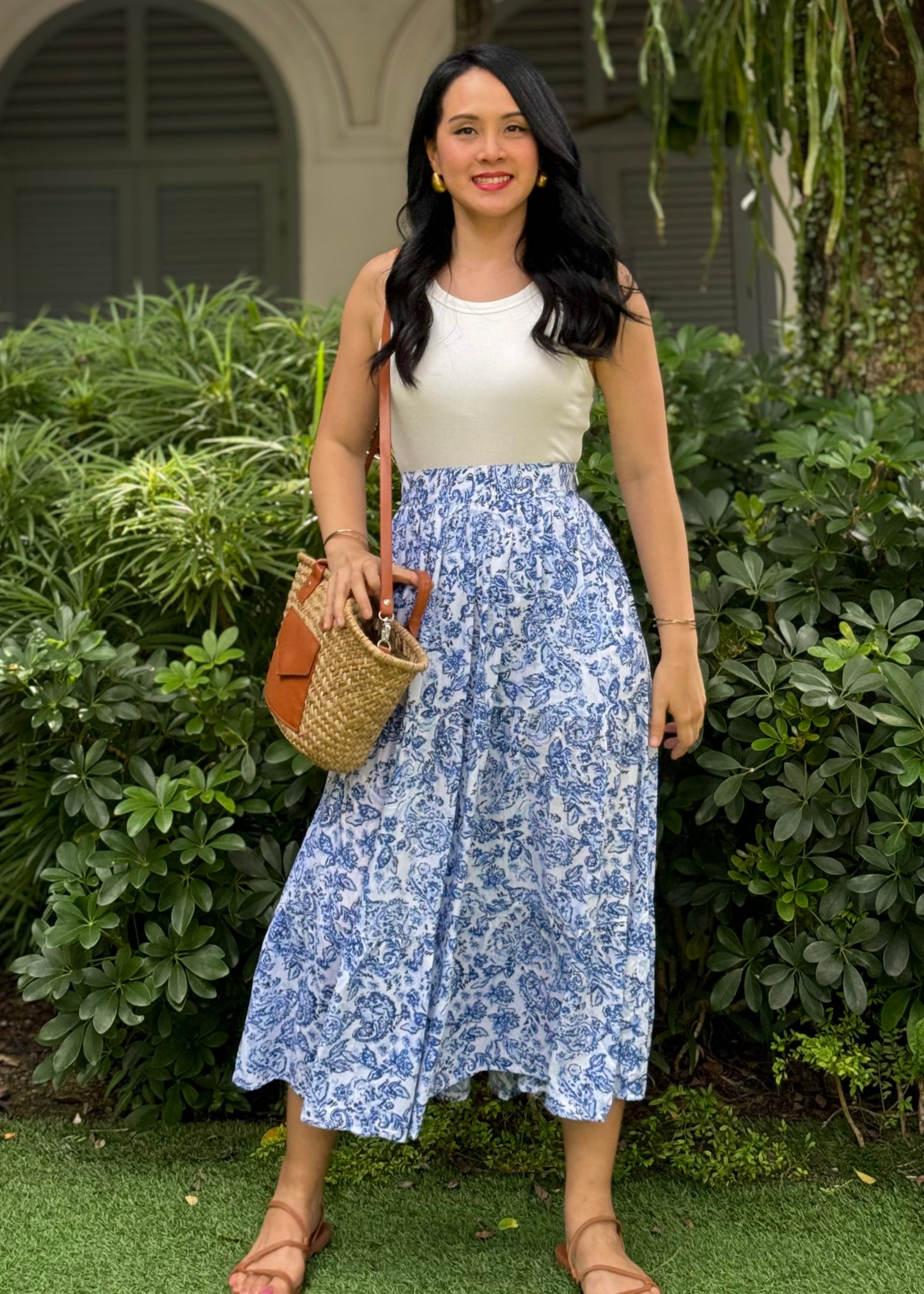 Leah Skirt | Pink | Navy | Blue