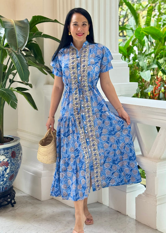 Debra Maxi Dress - Blue Meadows