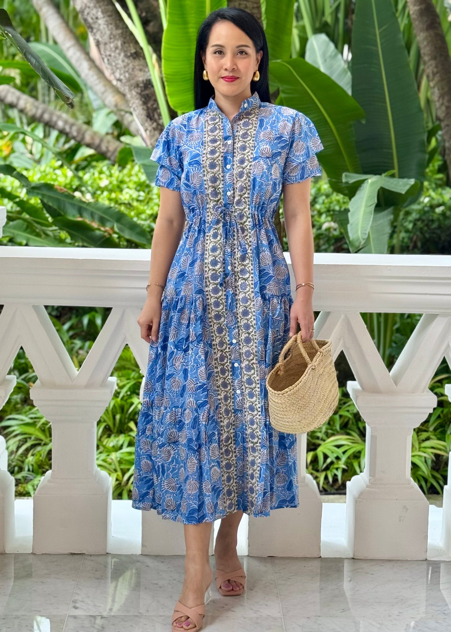 Debra Maxi Dress - Blue Meadows