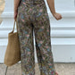 Tania Wrap Pants - Green Boho