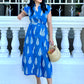 Kiara Cotton Dress - Jolly Blue