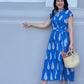 Kiara Cotton Dress - Jolly Blue