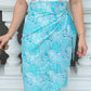 Naomi Wrap Skirt | Batik Turquoise