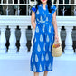 Kiara Cotton Dress - Jolly Blue