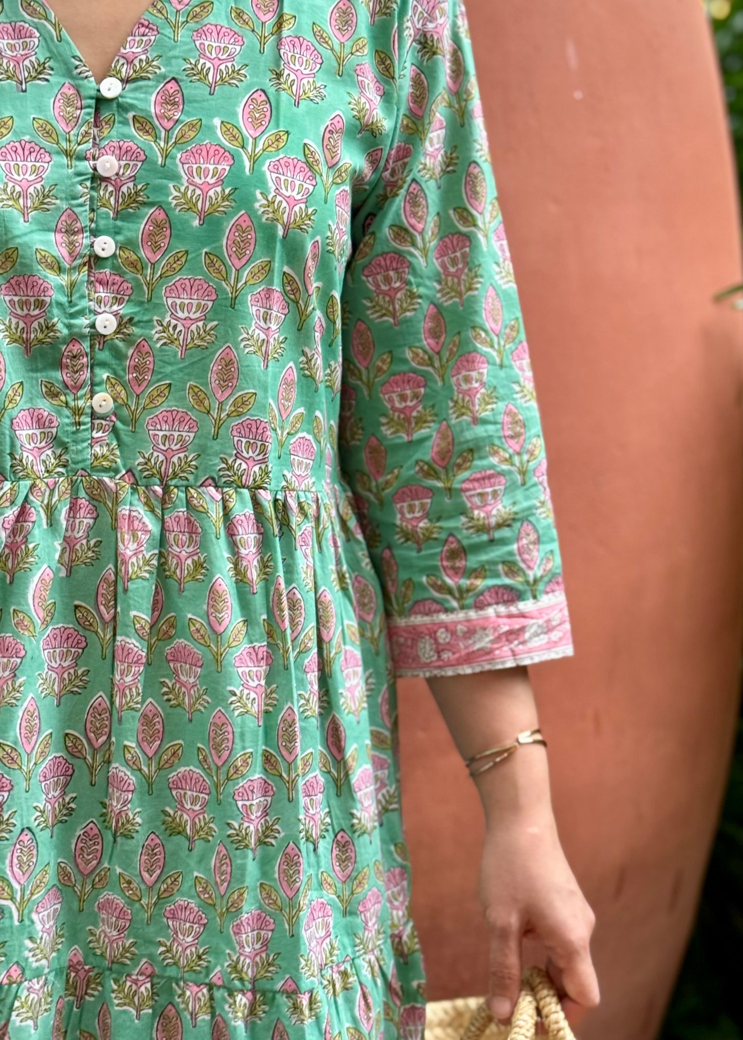 Jodie Dress | Green Botanic