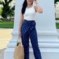 Tania Wrap Pants - Navy Tribal