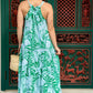 Sola Dress | Green Palm