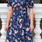 Calla Dress | Navy Floral