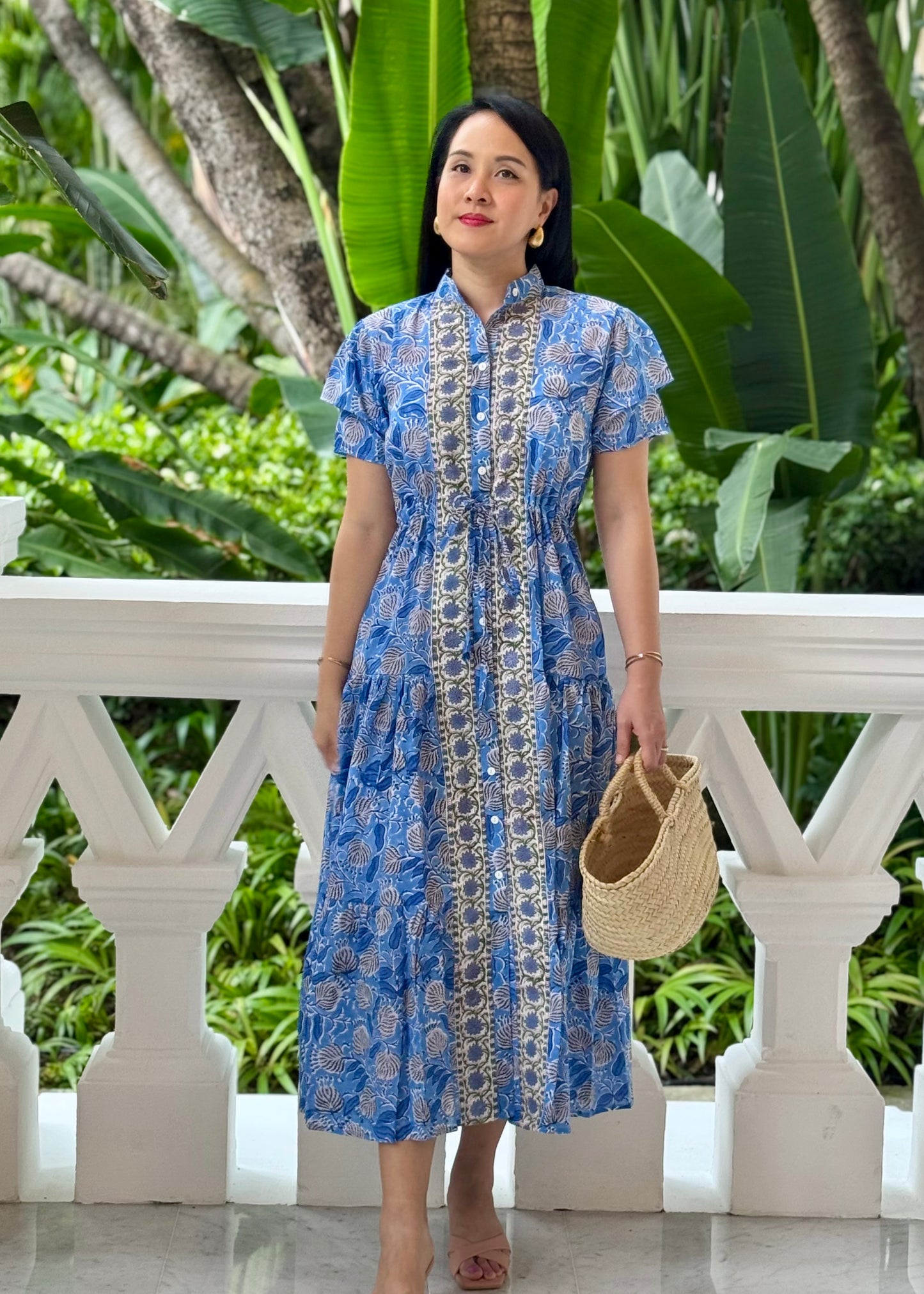 Debra Maxi Dress - Blue Meadows