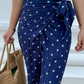 Tania Wrap Pants - Navy Tribal