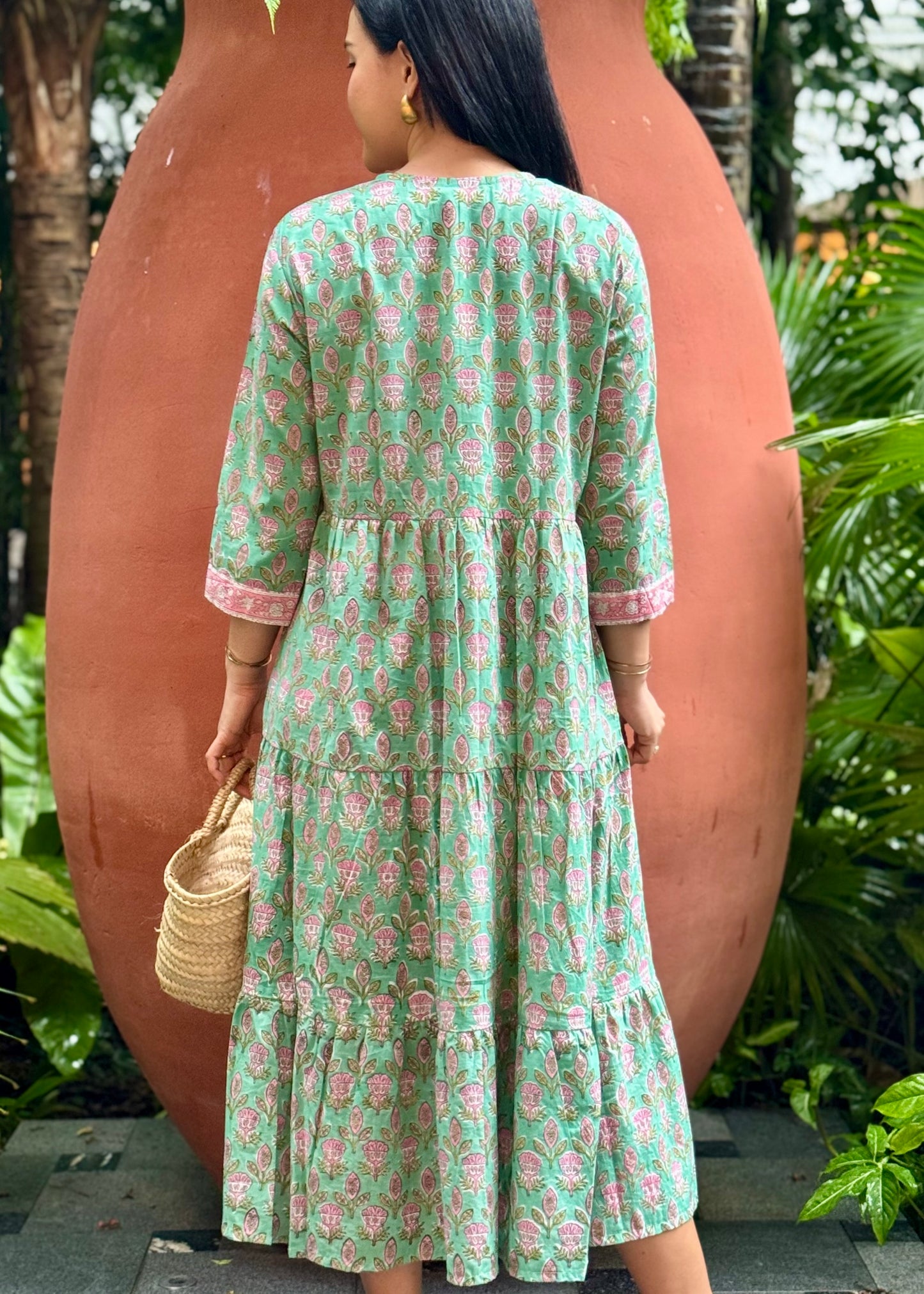 Jodie Dress | Green Botanic