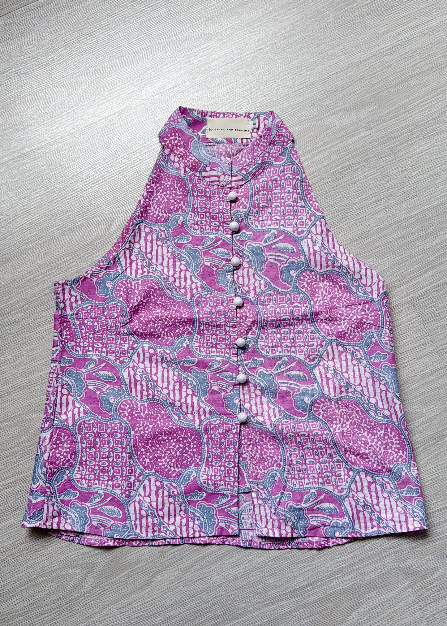 Eka Halter Batik Top | Pink