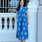 Kiara Cotton Dress - Jolly Blue