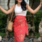 Naomi Wrap Skirt | Coral | Pink