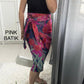 {PRE-ORDER} Jainee Plus Size Wrap Skirt - Batik Pink